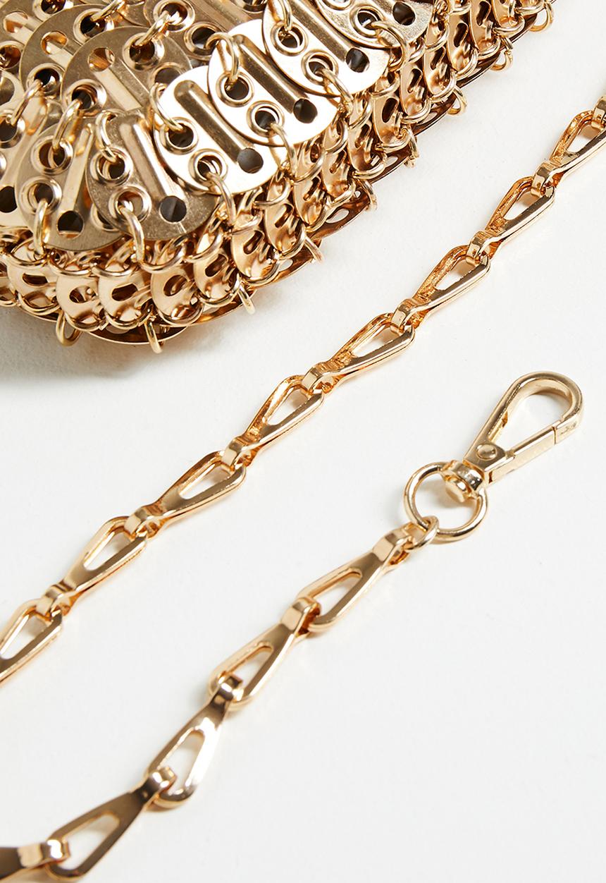 Tessa Design - Rebecca chainmail shoulder bag - gold