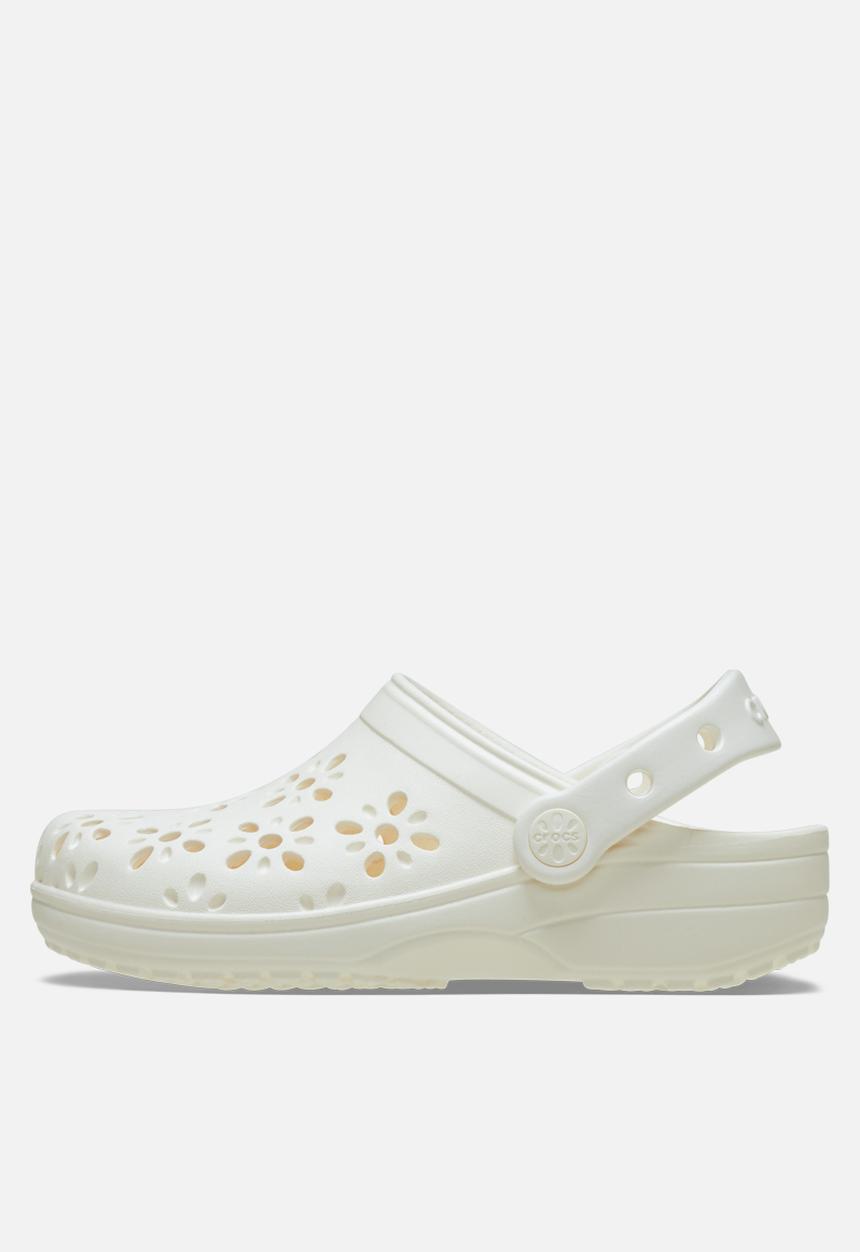 Crocs - Classic sic floral cut out clog - chalk