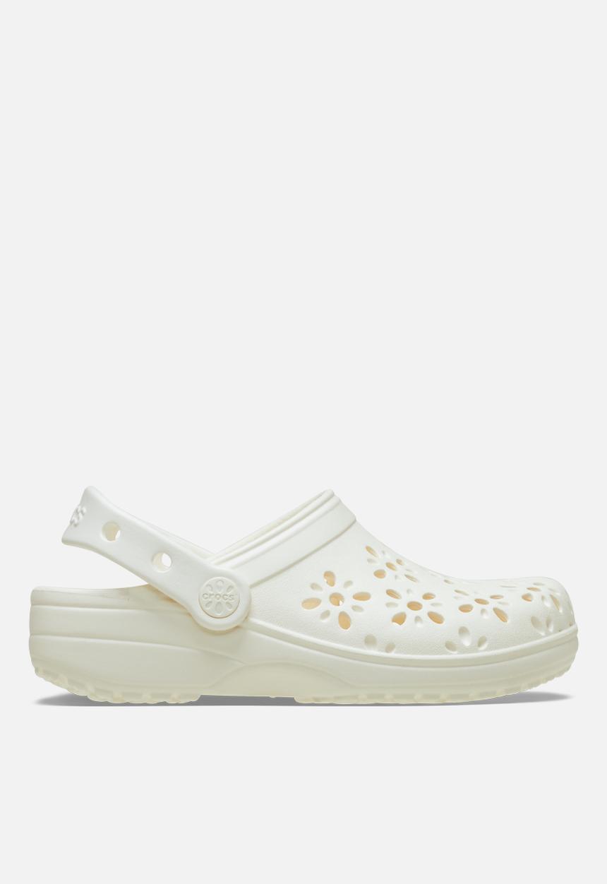 Crocs - Classic sic floral cut out clog - chalk