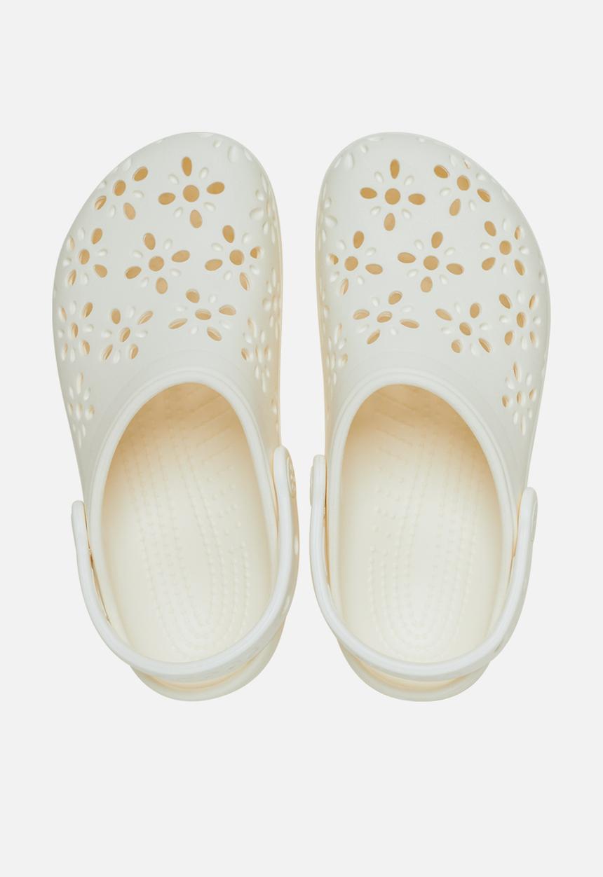 Crocs - Classic sic floral cut out clog - chalk