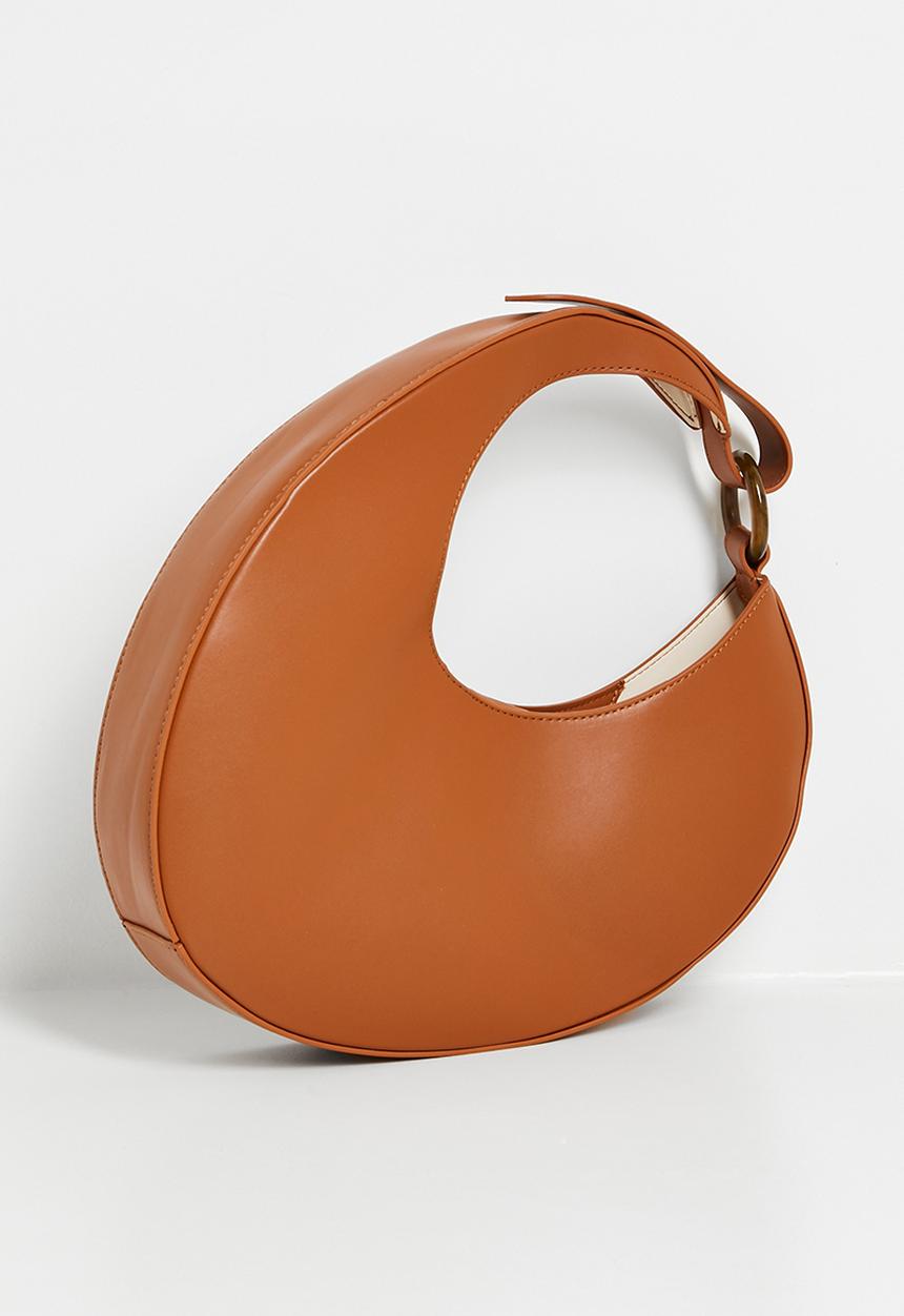 Tessa Design - Alexa crescent shoulder bag - tan
