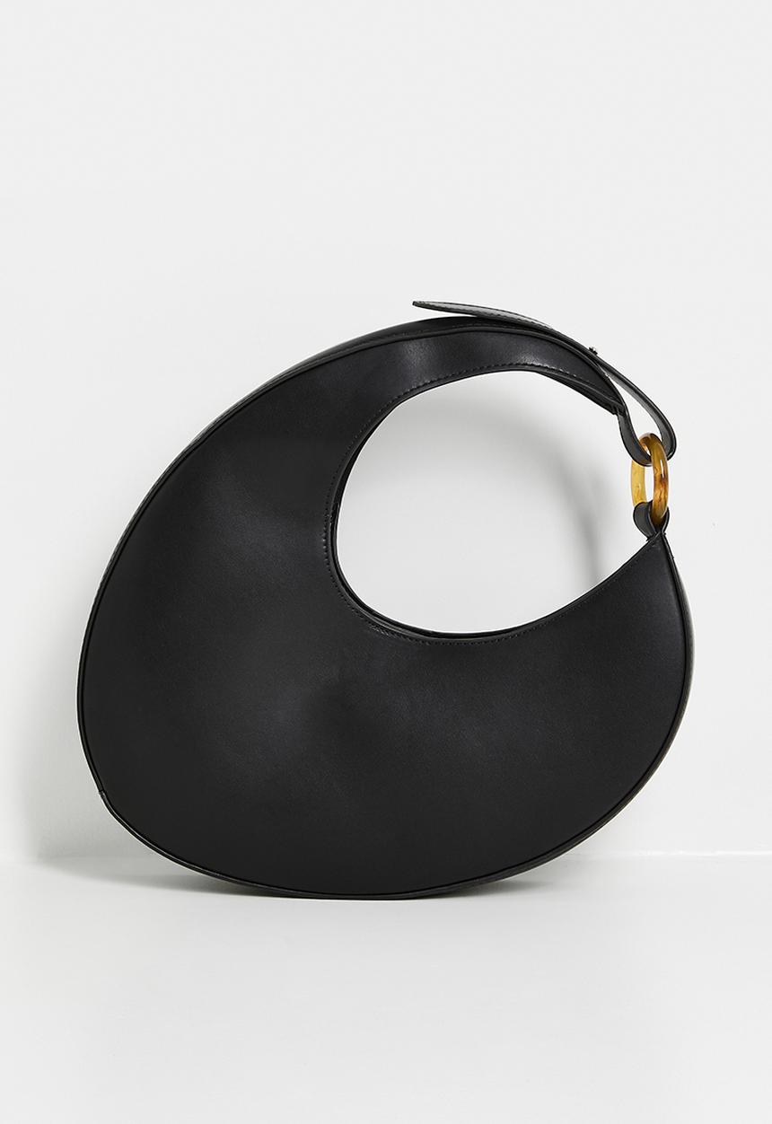 Tessa Design - Alexa crescent shaped shoulder bag - black