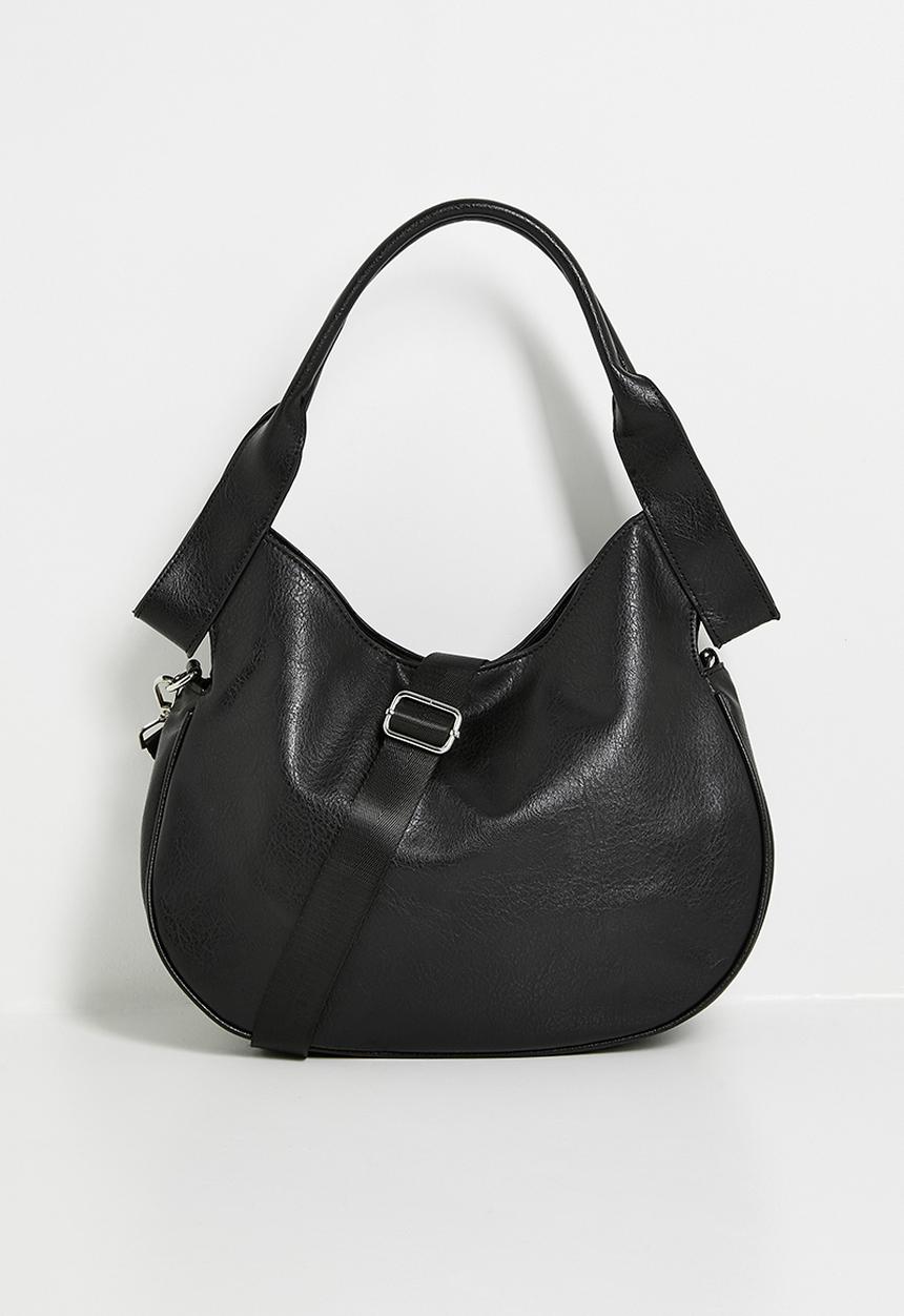 Tessa Design - Lynne large top handle shoulder bag - black