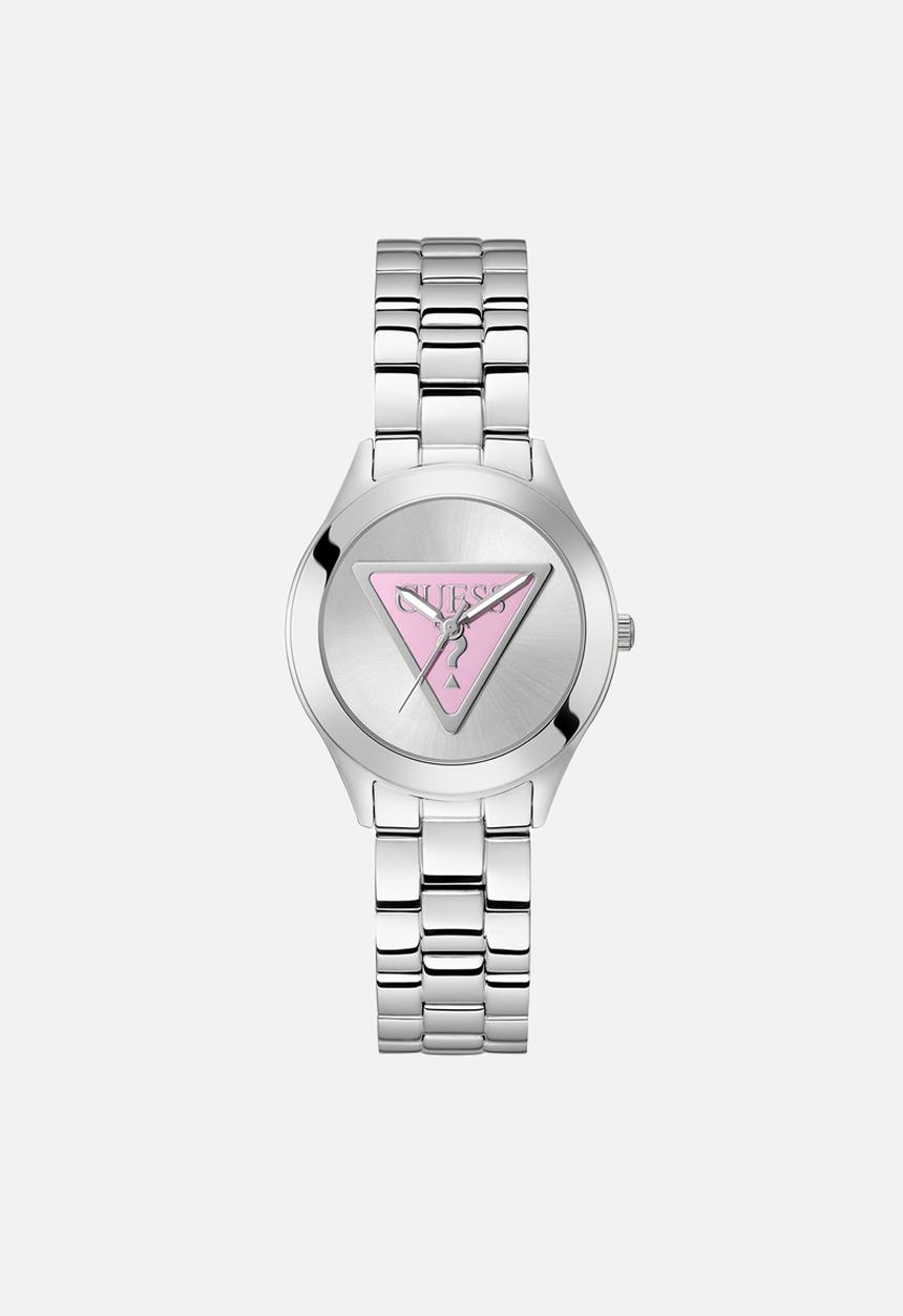 GUESS - Tri plaque watch - silver
