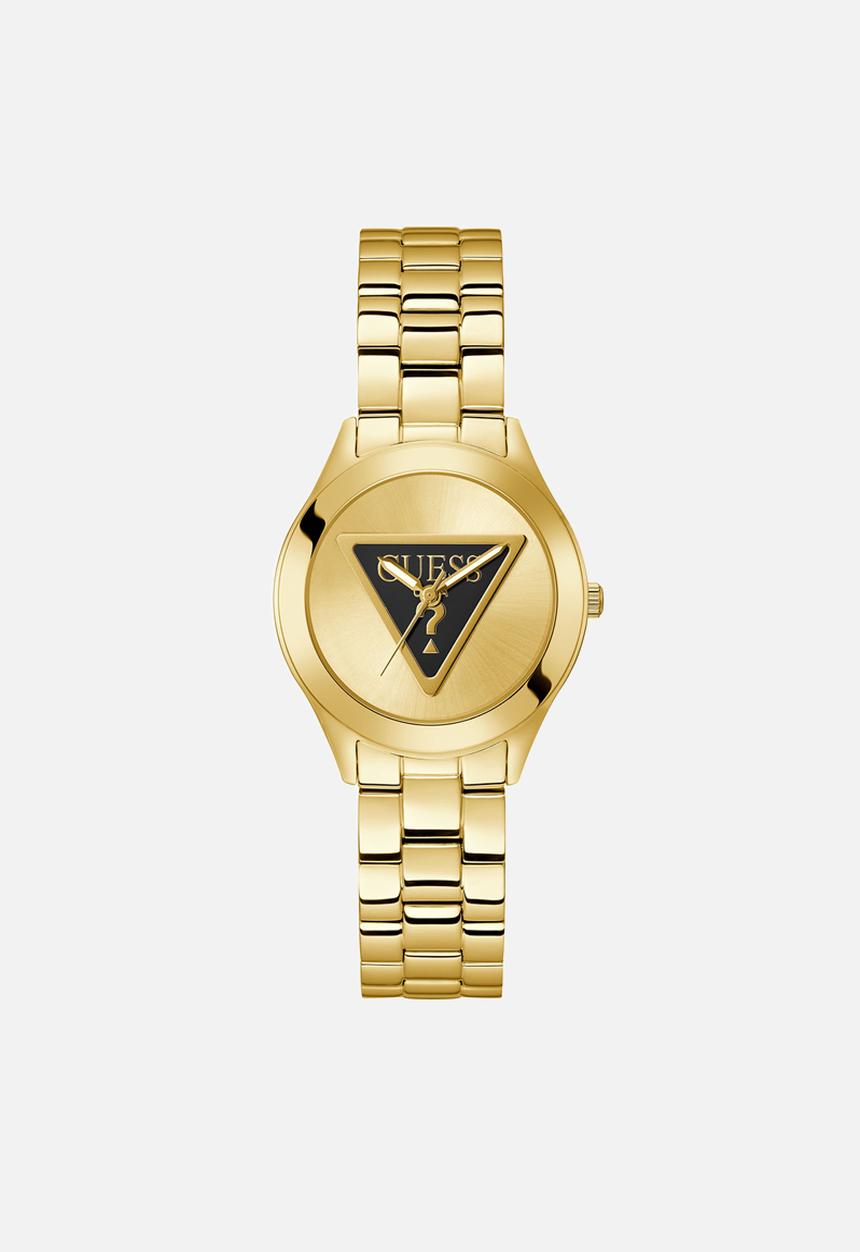 GUESS - Tri plaque watch - gold
