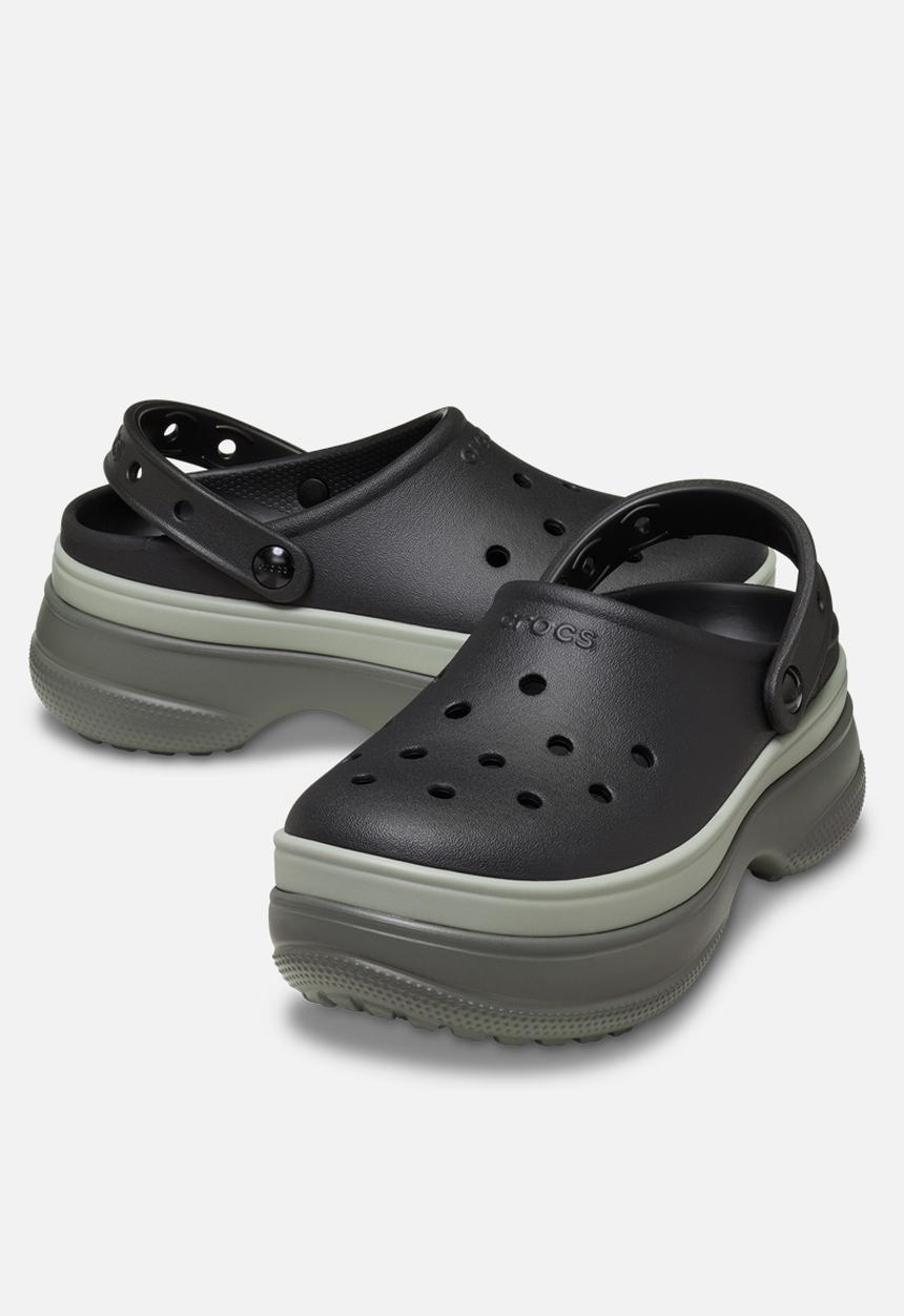 Crocs - Classic sic stacked clog - black