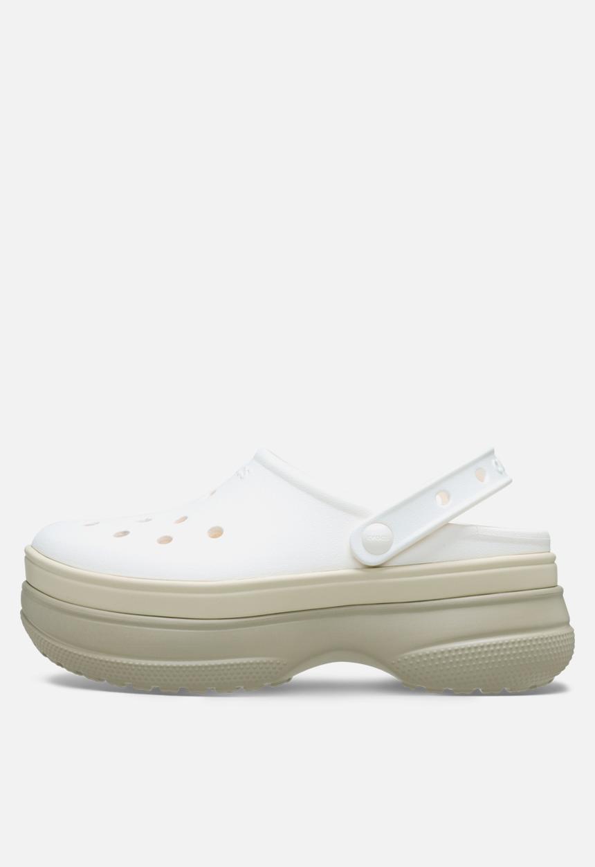 Crocs - Classic sic stacked clog-chalk