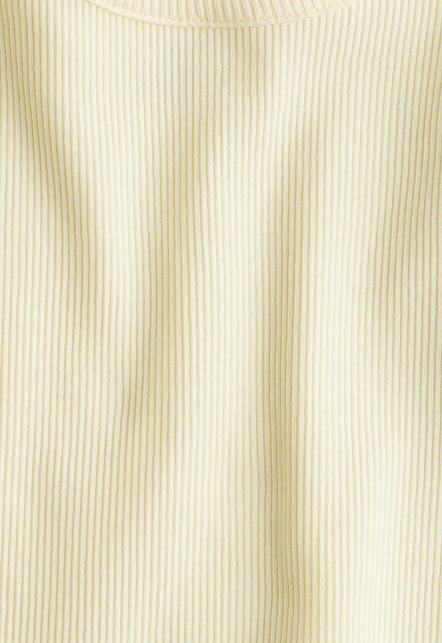 H&M - Ribbed jersey vest top - light yellow