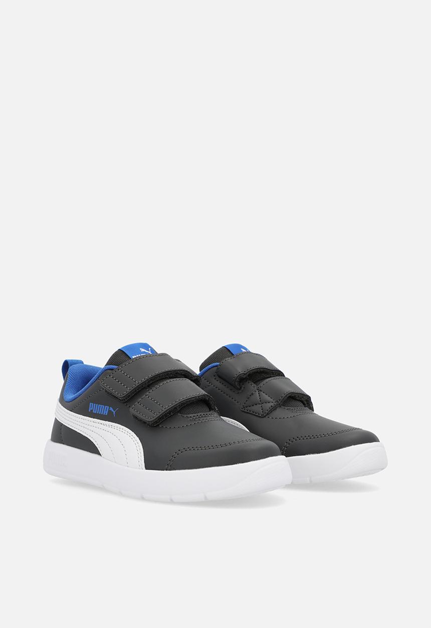 PUMA - Courtflex V3 V Ps - Dusky Grey/White/Mountain Blue