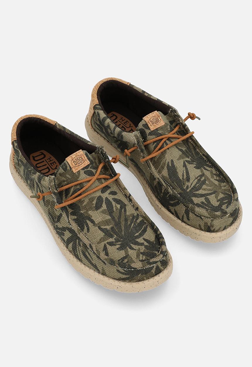 Hey Dude - Wall Palm Jute - Burnt Olive/Ginger Brown