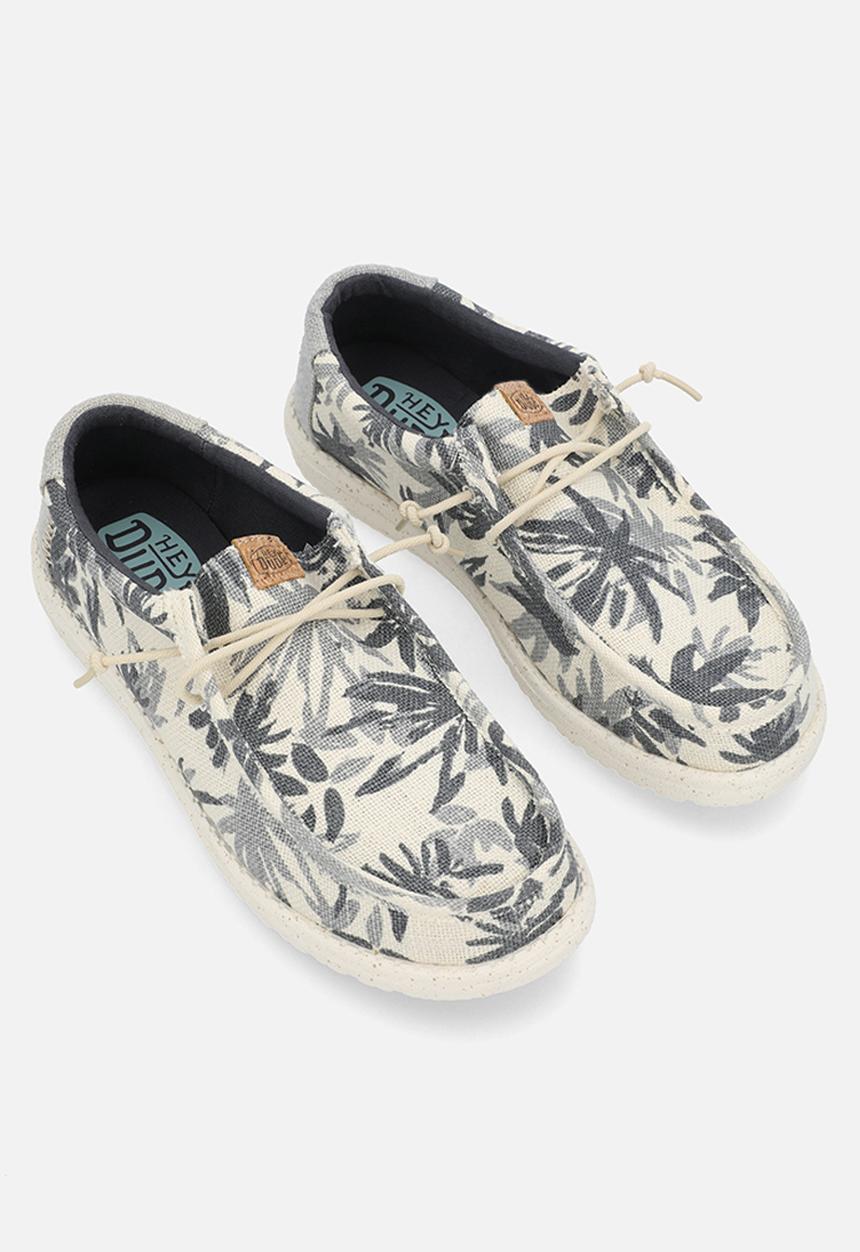 Hey Dude - Wally Palm Jute- Egret/Cloud Blue