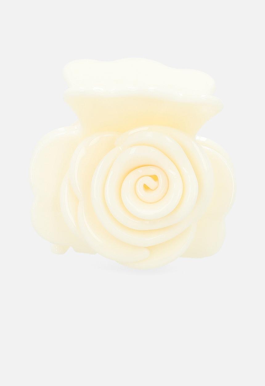 Tessa Design - Roselyn rose shaped hair clip - cream