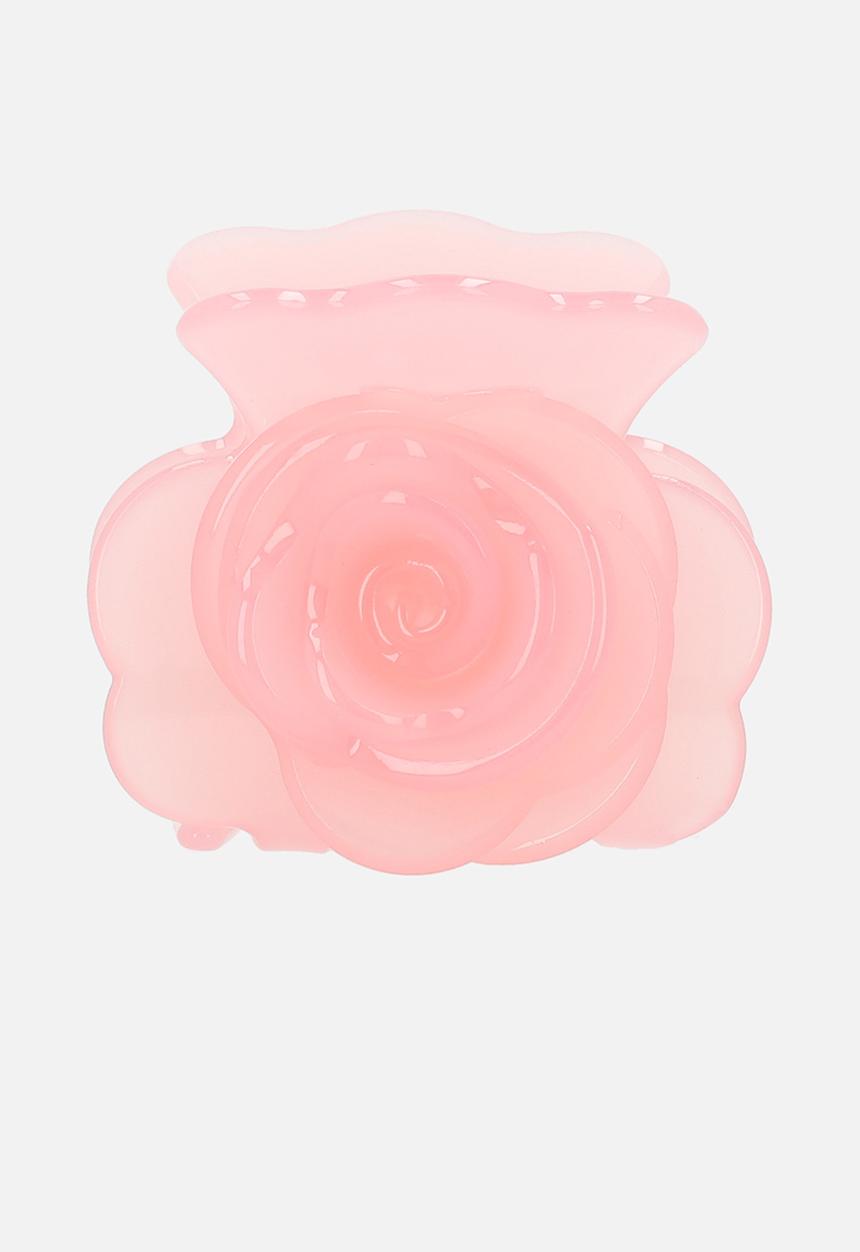 Tessa Design - Roselyn rose shaped hair clip - pink