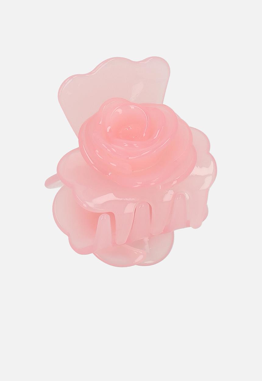 Tessa Design - Roselyn rose shaped hair clip - pink