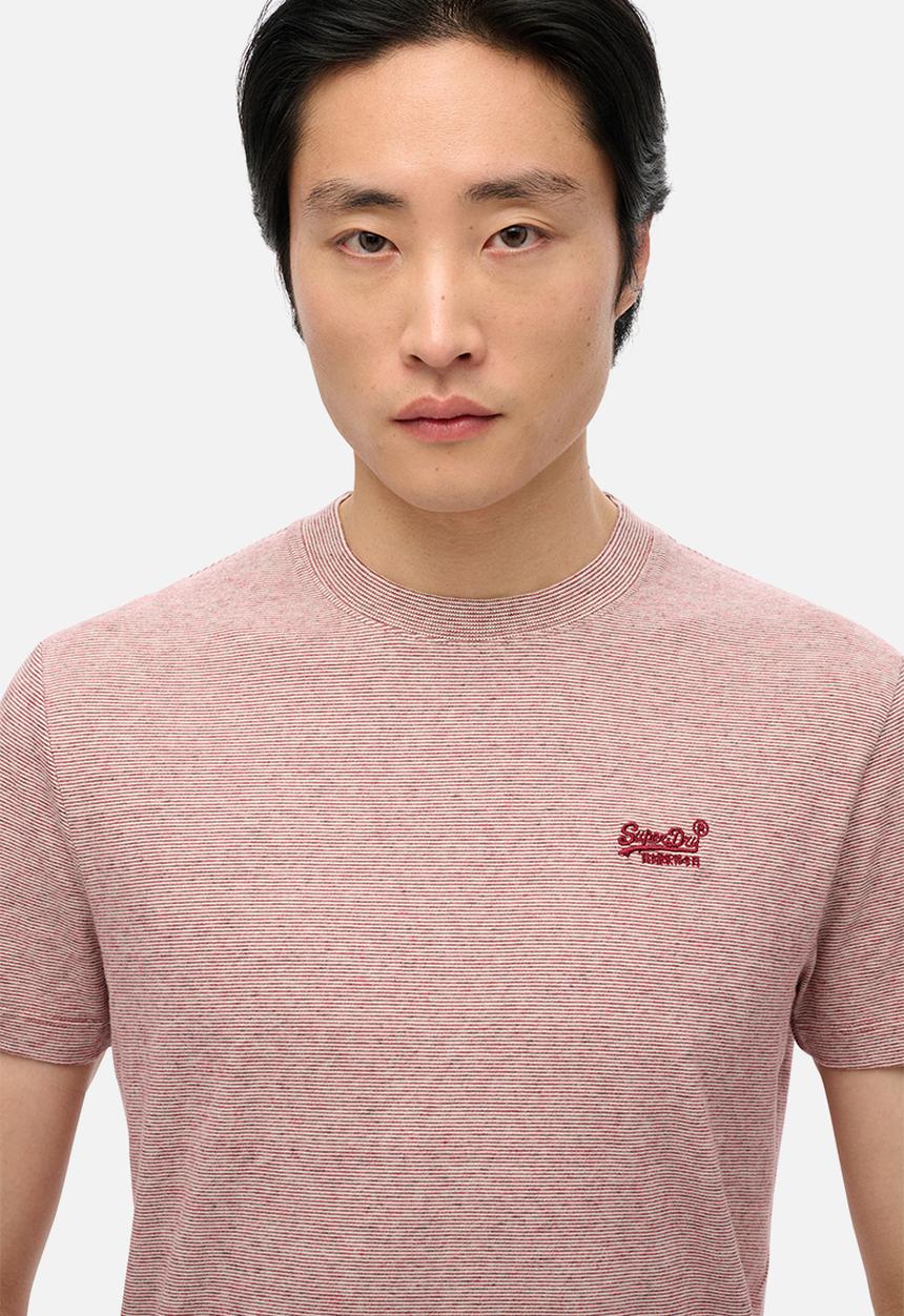 Superdry. - Essential Logo Emb Tee - Cherry Red Feeder