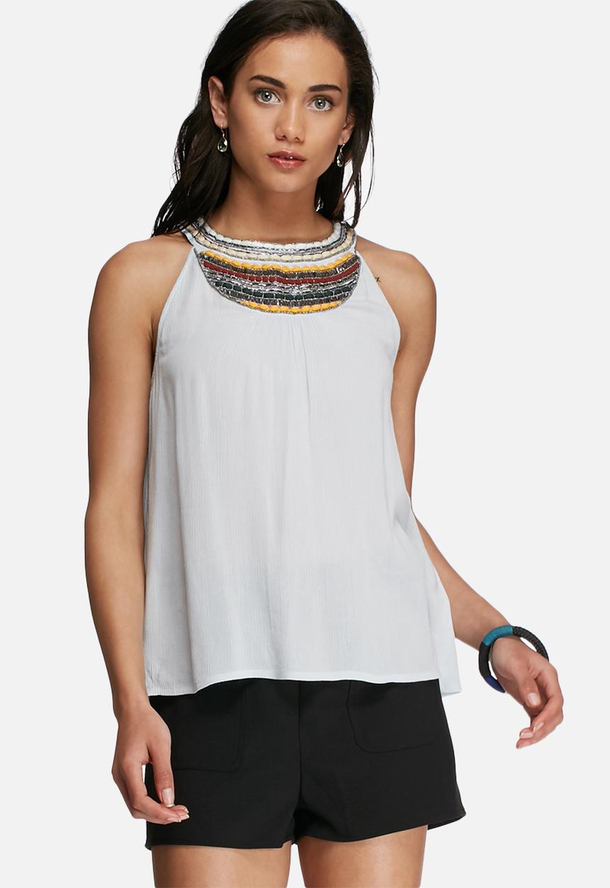 Vero Moda - Zura beaded halterneck top
