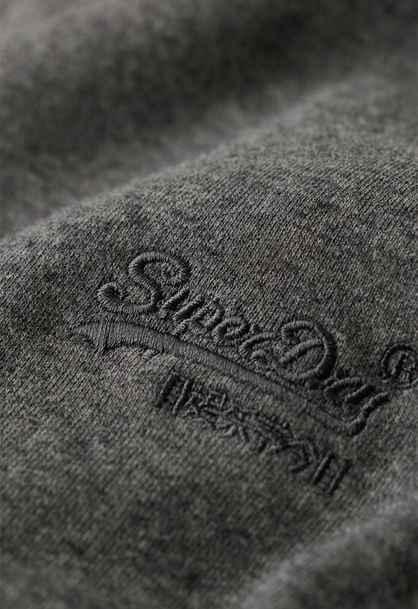 Superdry. - Essential logo crew sweatshirt - Carbon Grey Marl