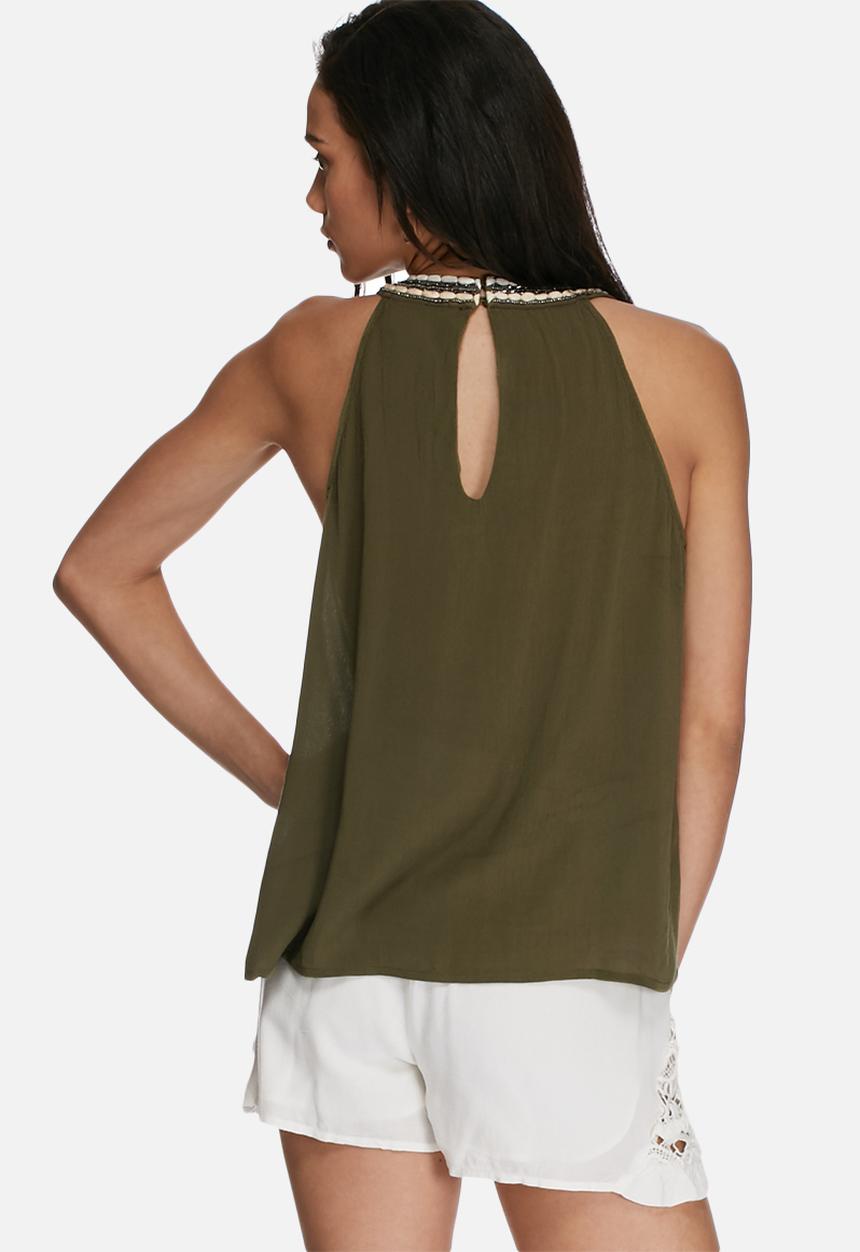Vero Moda - Zura beaded halterneck top