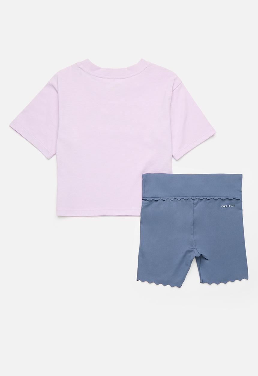 Nike - Nike knit short set - diffused blue