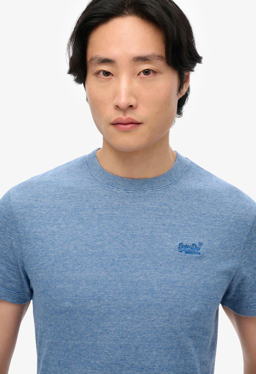 Superdry. - Essential Logo Emb Tee - Ocean Blue Feeder
