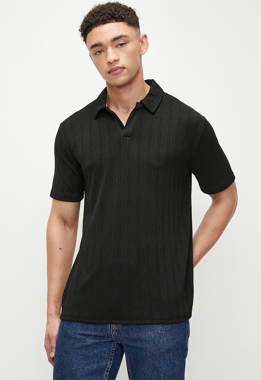 Brave Soul - Polo T-Shirts - Black