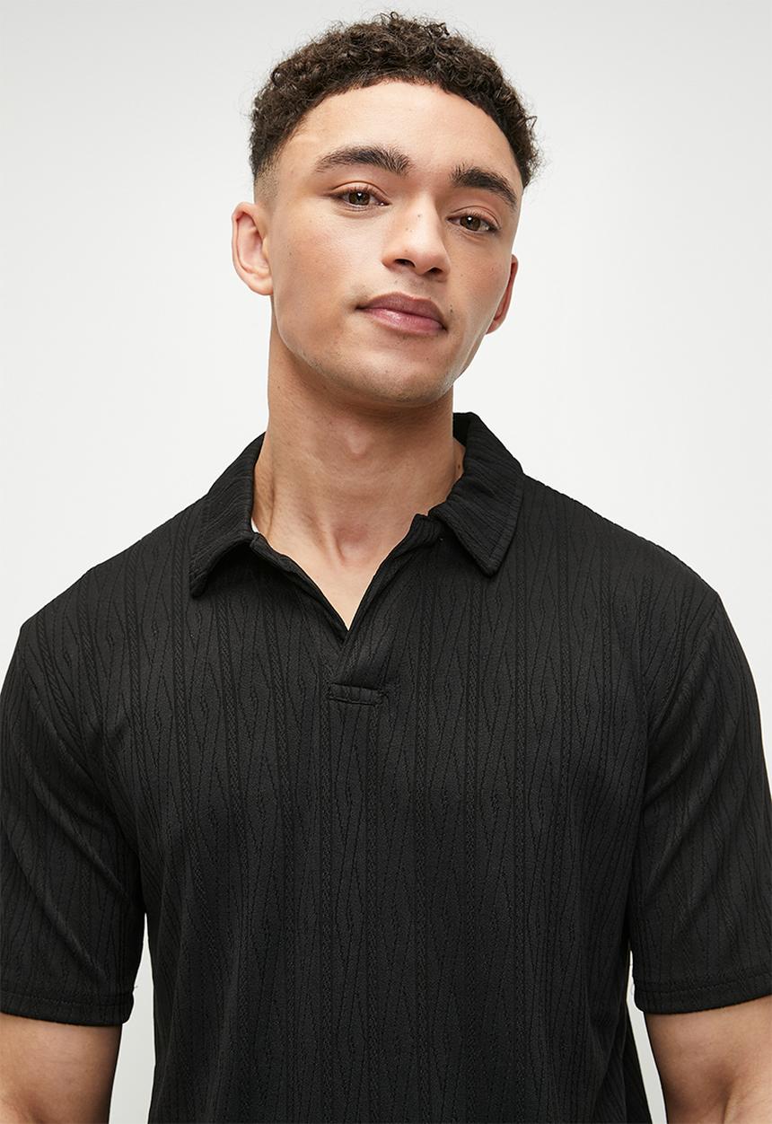 Brave Soul - Polo T-Shirts - Black