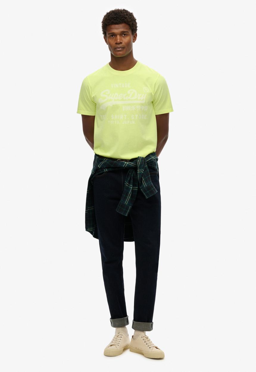 Superdry. - Vl Neon Relaxed Tee - Dry Fluro Yellow