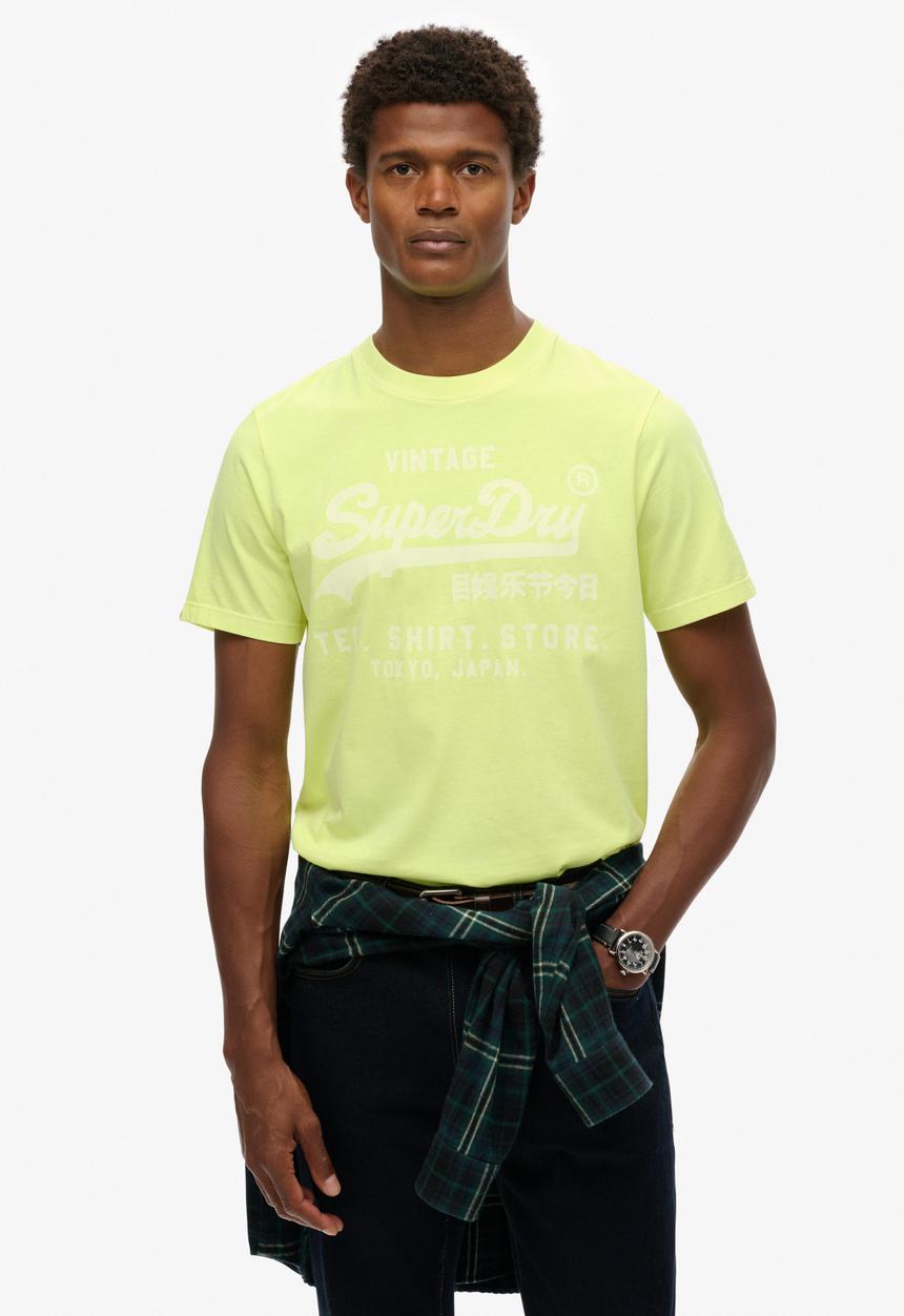 Superdry. - Vl Neon Relaxed Tee - Dry Fluro Yellow