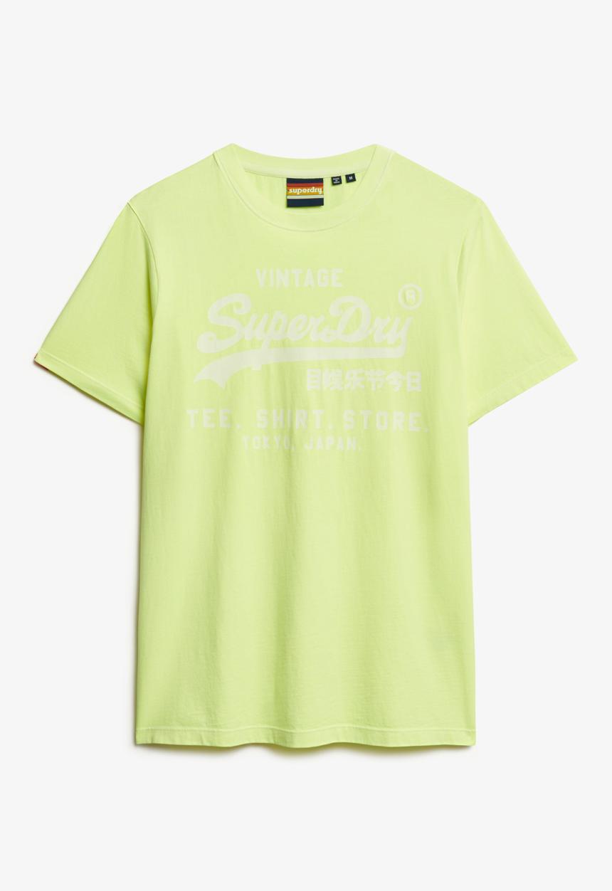 Superdry. - Vl Neon Relaxed Tee - Dry Fluro Yellow