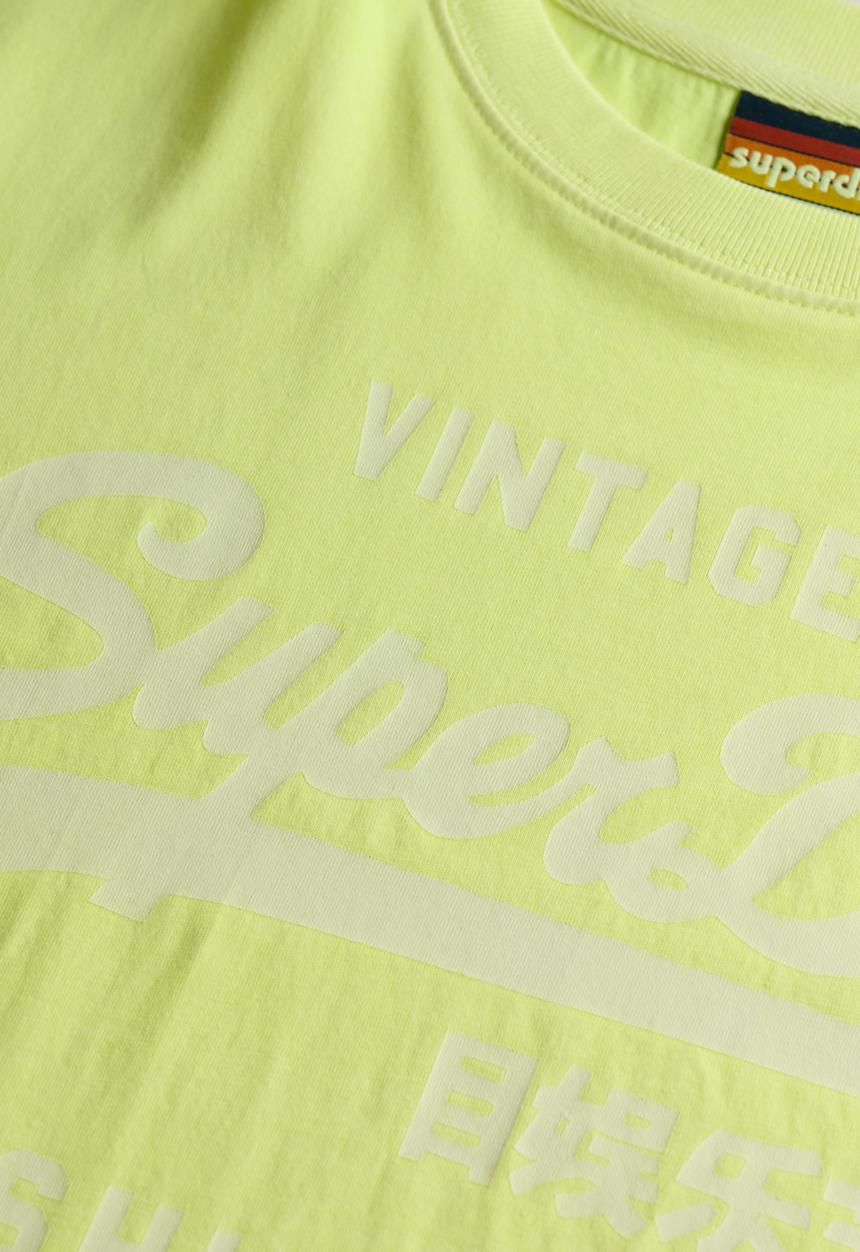 Superdry. - Vl Neon Relaxed Tee - Dry Fluro Yellow