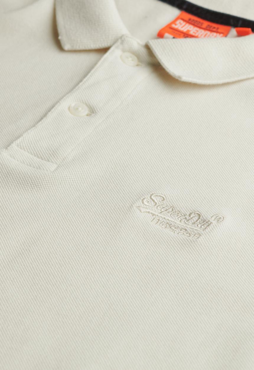 Superdry. - Vint Destroy Polo - Destroy Chalk White