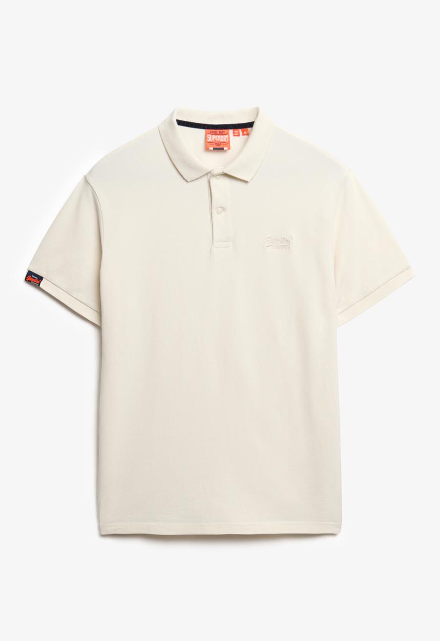 Superdry. - Vint Destroy Polo - Destroy Chalk White