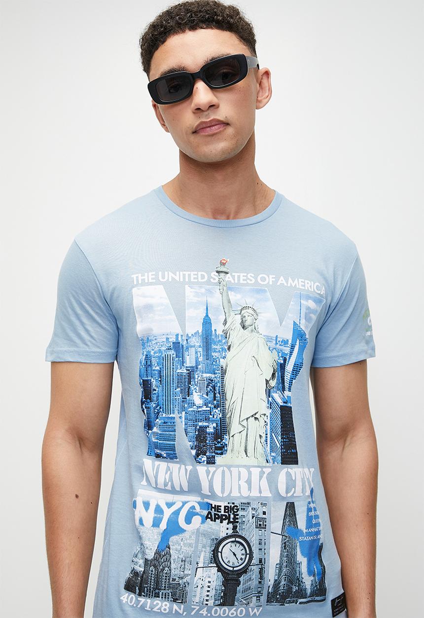Brave Soul - T-Shirts - Light Blue