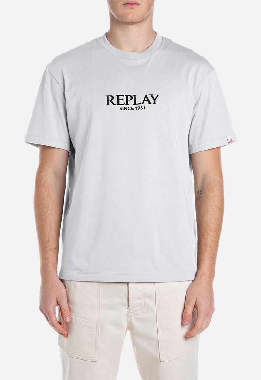 Replay - Relaxed Basic Jersey Tee - Natural White