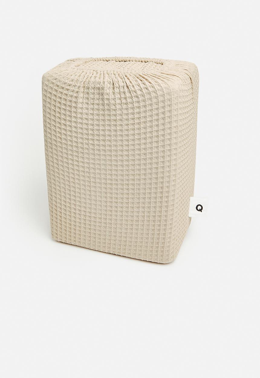 Sixth Floor - Cotton Waffle Duvet Cover Set - Natural