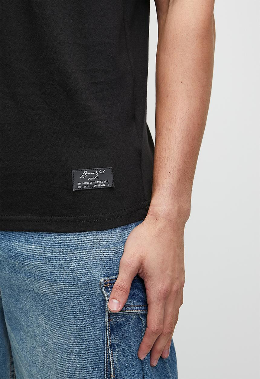 Brave Soul - T-Shirts - Jet Black
