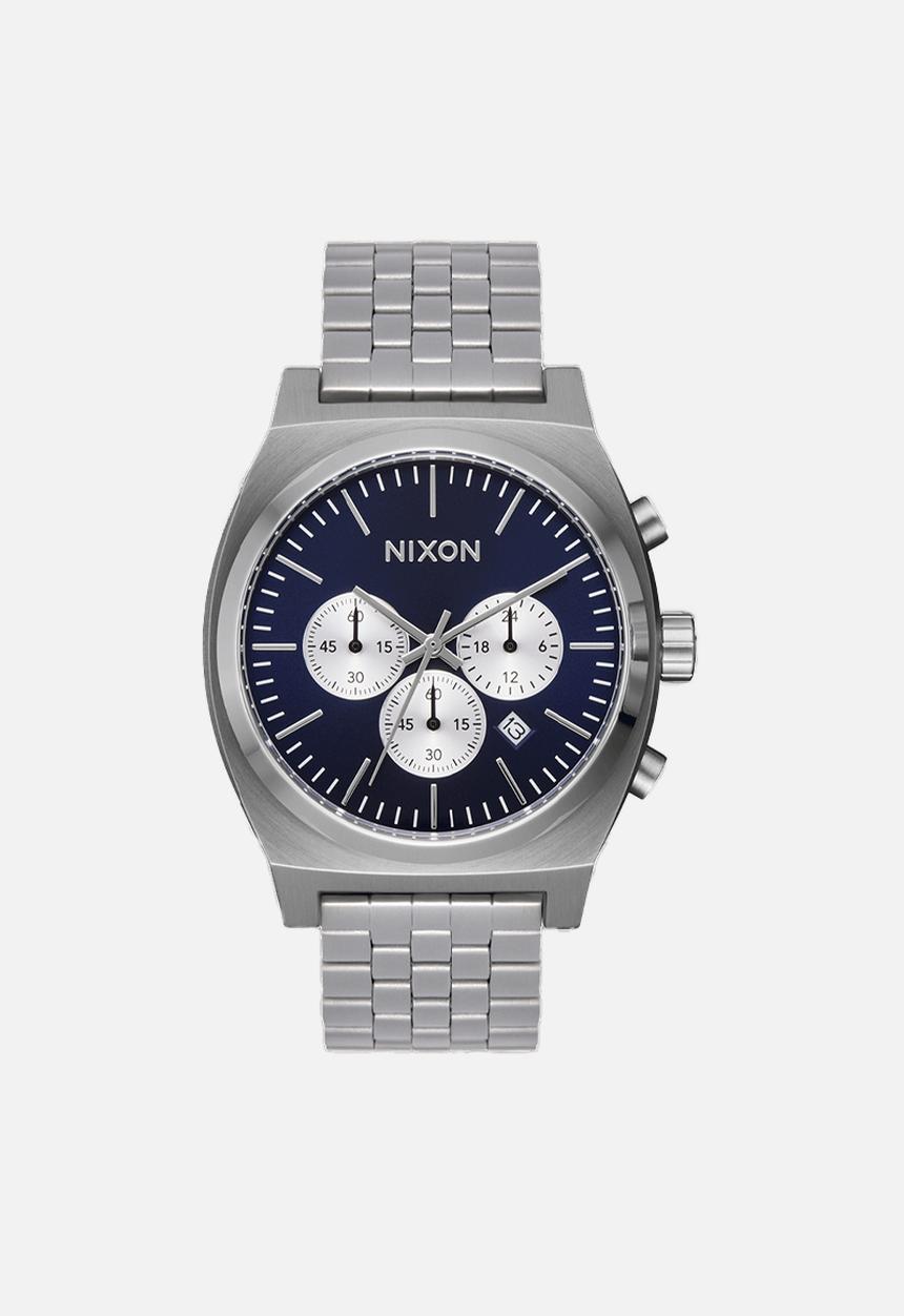 Nixon - Time teller chrono watch - silver/midnight