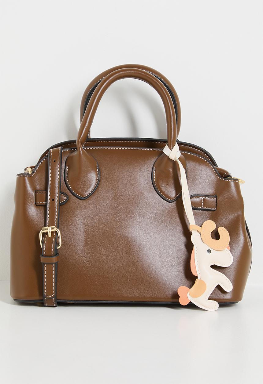 Tessa Design - Julie cross body tote bag-tan