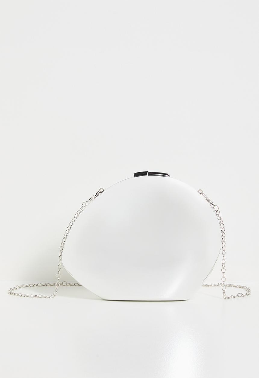 Tessa Design - Natalia metallic box clutch bag-silver