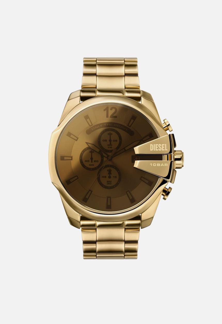 Diesel  - Mega Chief chronograph watch DZ4662- gold
