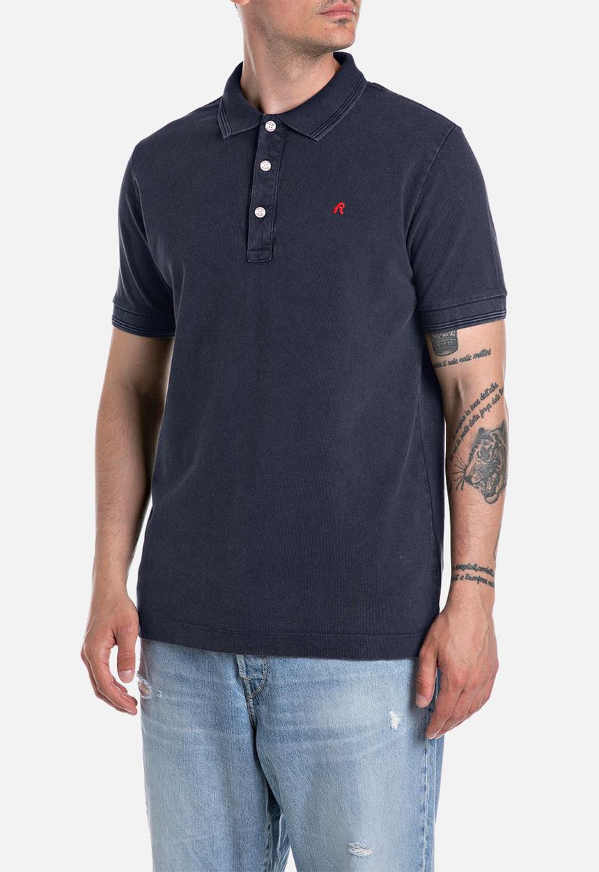 Replay - Slim Piquet Polo - Dark Navy