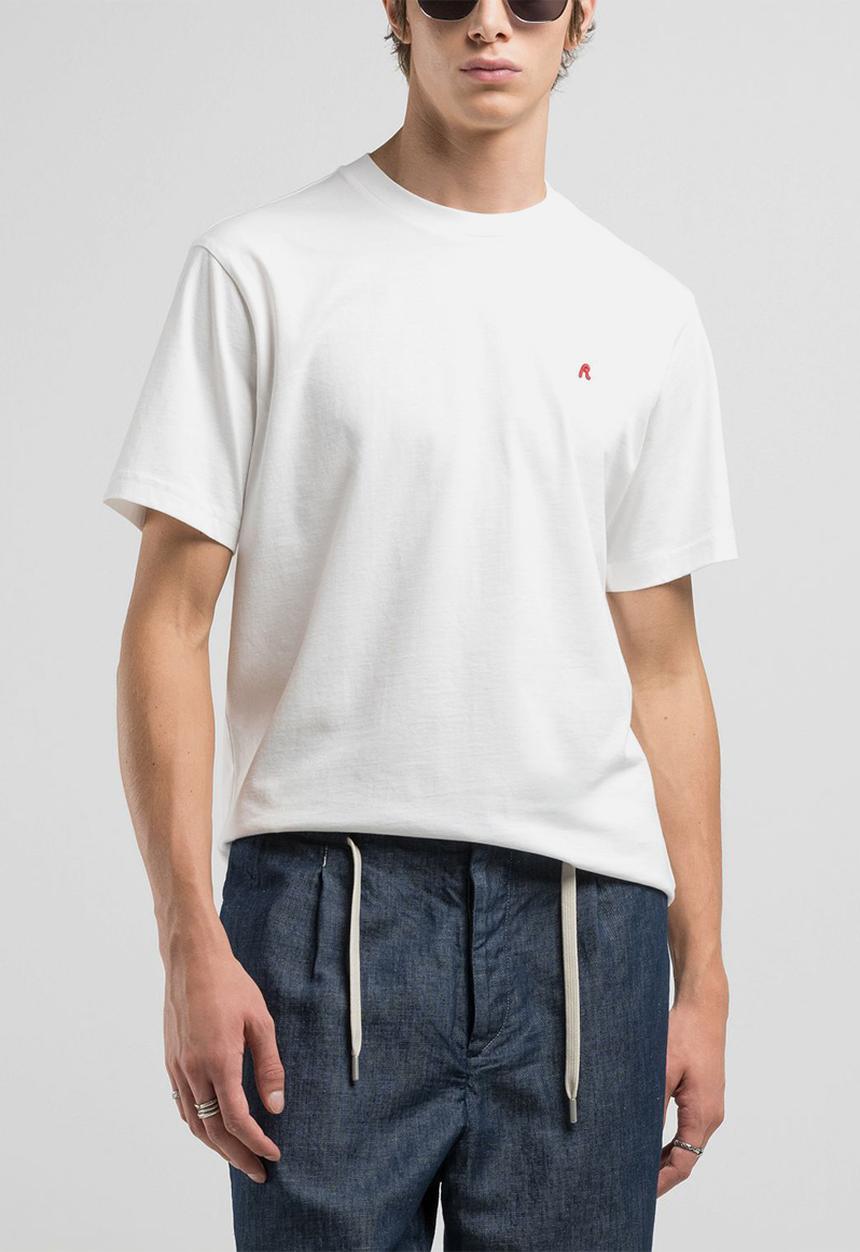 Replay - Regular Replay Jersey Tee - Natural White