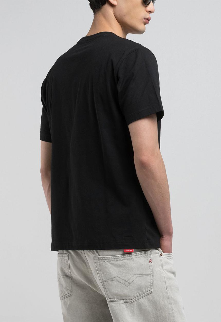 Replay - Regular Replay Jersey Tee - Black