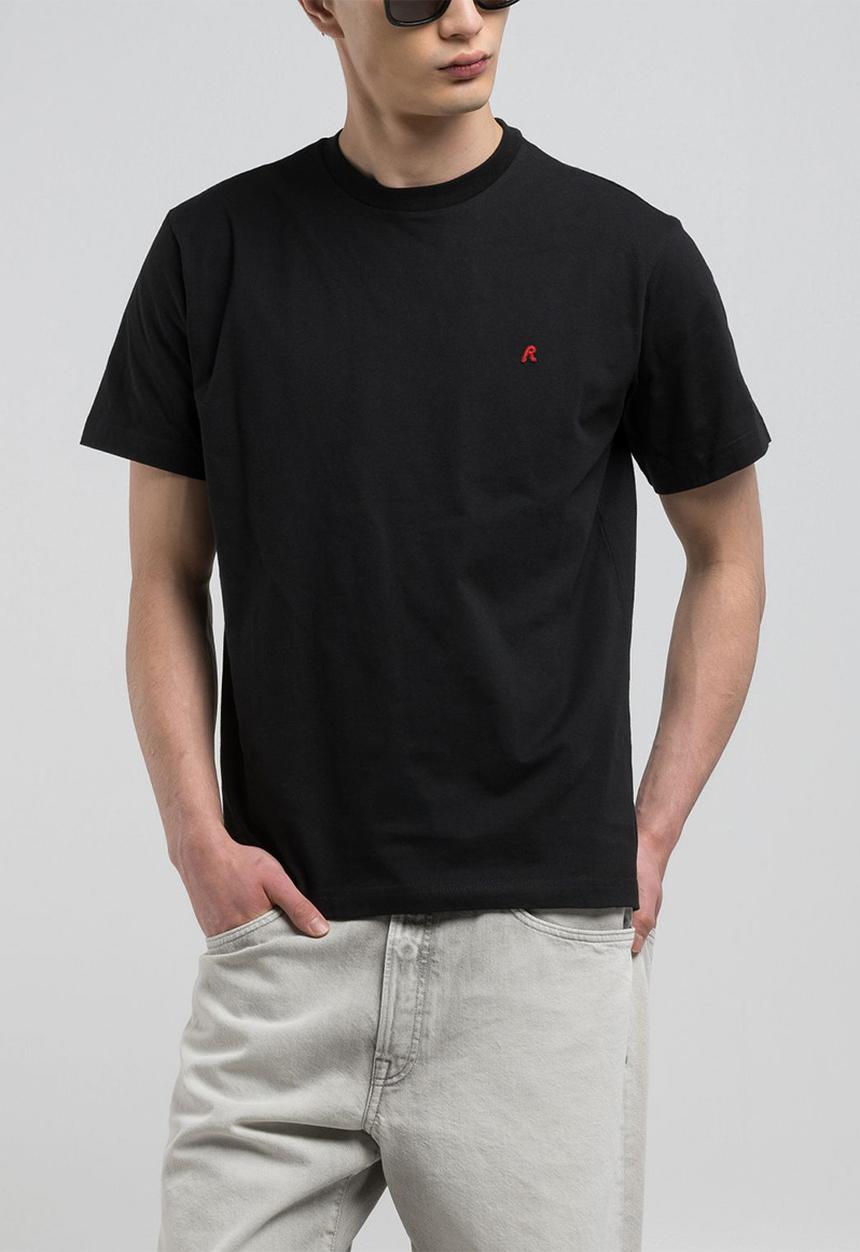 Replay - Regular Replay Jersey Tee - Black