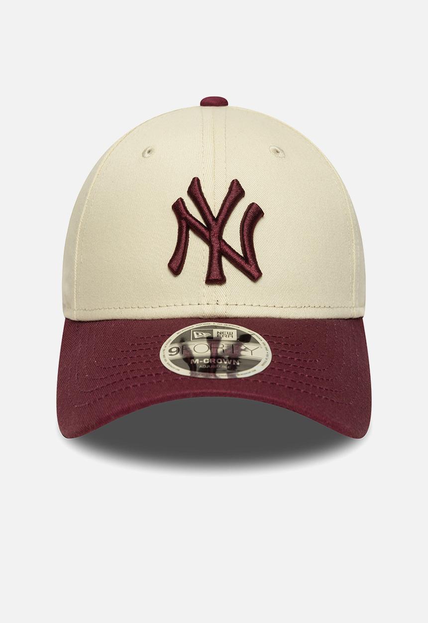 New Era - Colourblock 9Forty® Mc New York Yankees Ltcfbg - Ecru/Burgundy