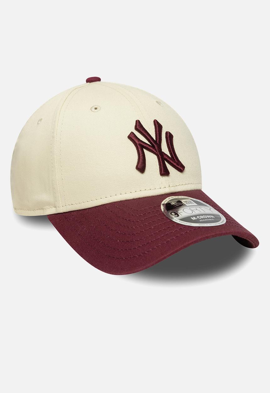 New Era - Colourblock 9Forty® Mc New York Yankees Ltcfbg - Ecru/Burgundy