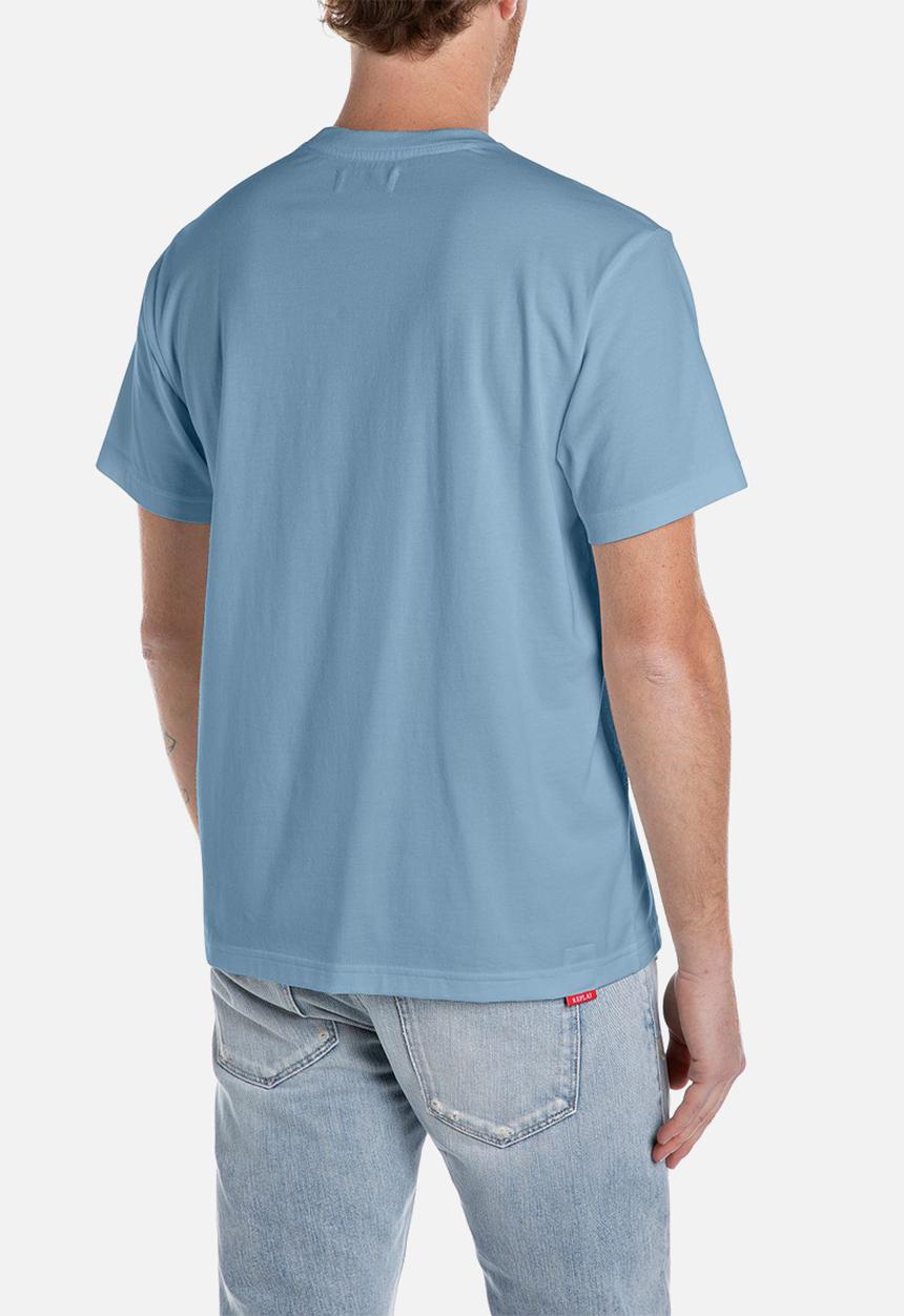 Replay - Regular replay jersey tee - grigio medio