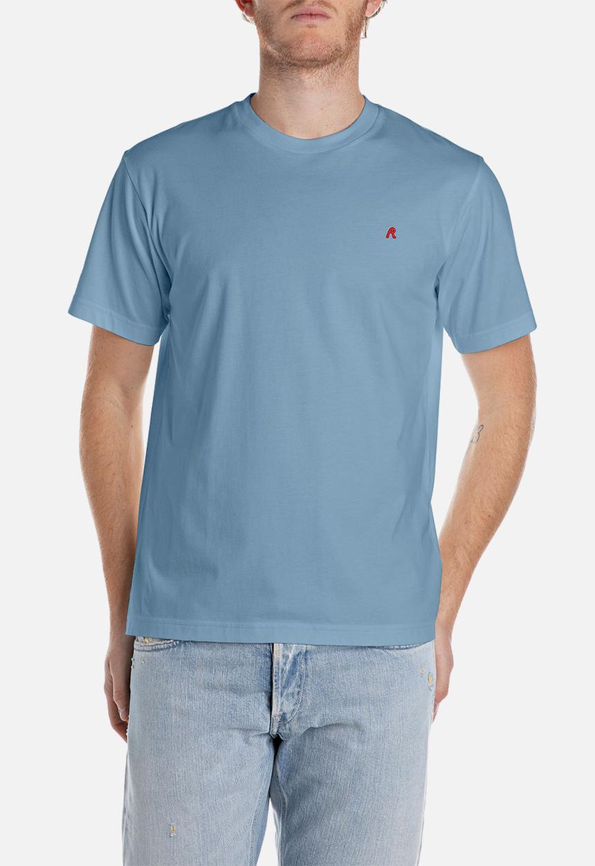 Replay - Regular replay jersey tee - grigio medio
