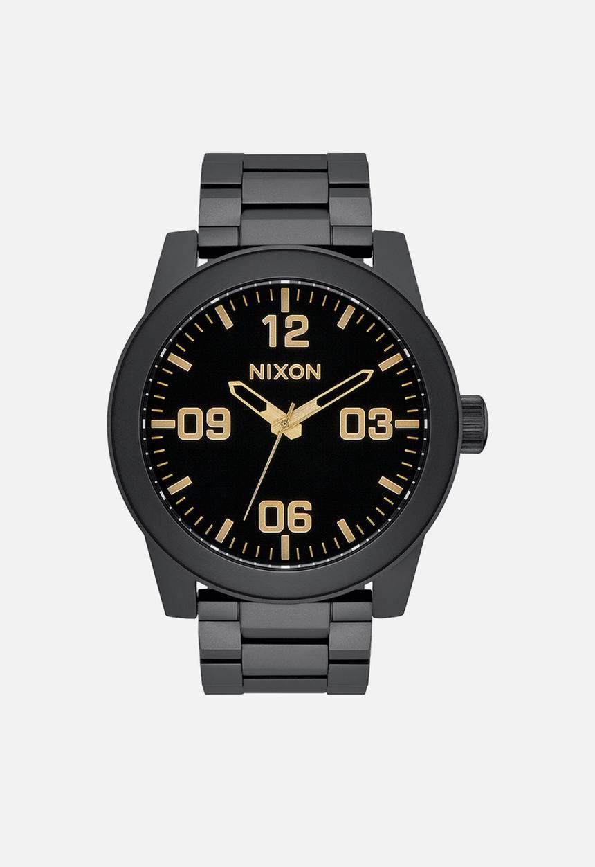 Nixon - Corporal stainless steel watch- matte black