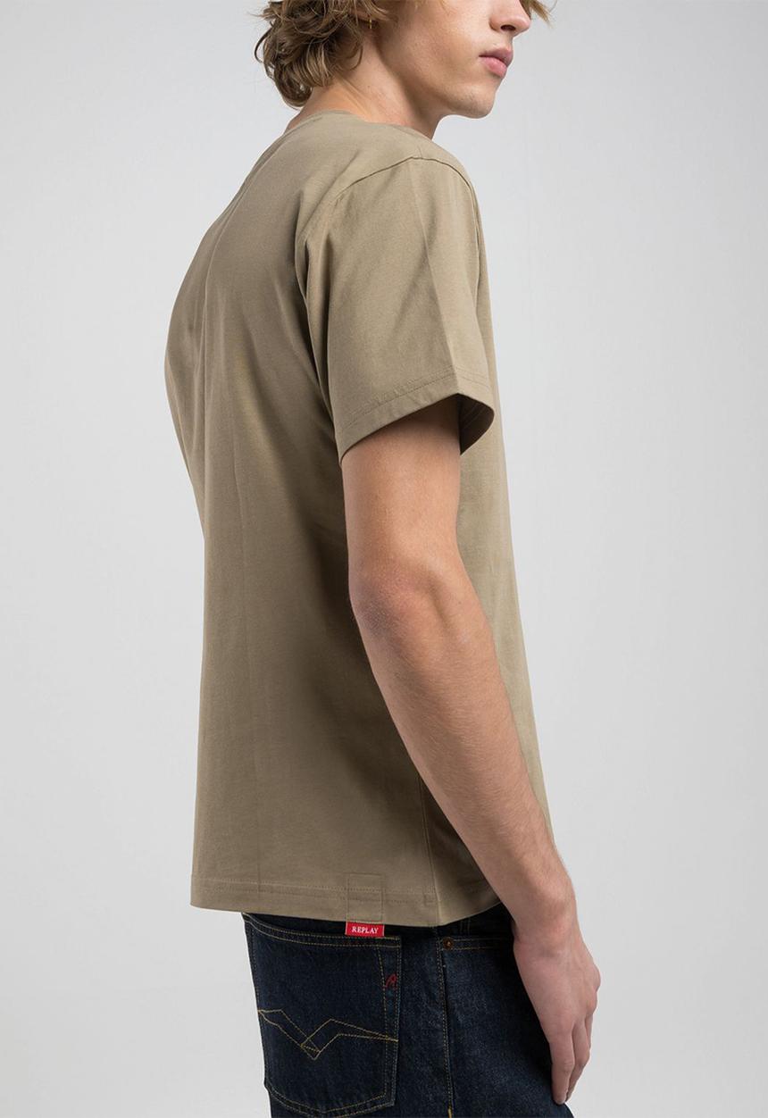 Replay - Regular replay jersey tee - Military khaki